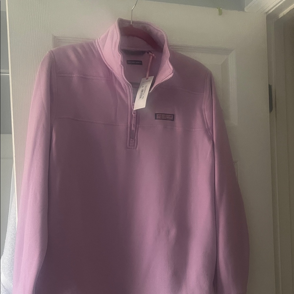 Vineyard Vines Women's Dusty Pink Quarter-Zip Pullover